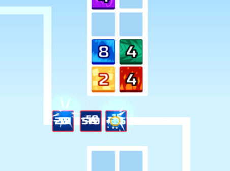 2048 DEFENSEのゲームプレイ画像