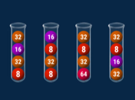 2048 in Flasksのゲームプレイ画像