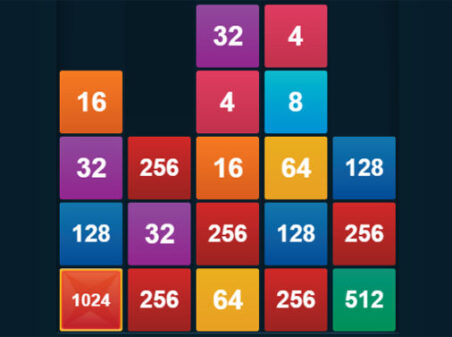 2048 X2 MERGE BLOCKSのゲームプレイ画像