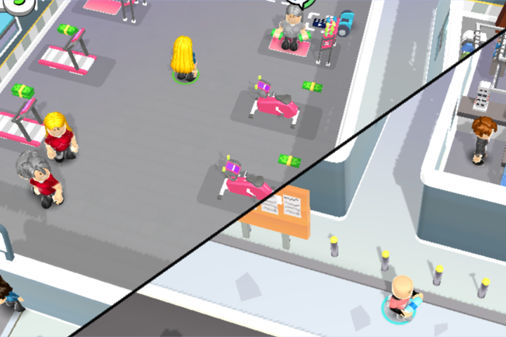 アイドルプラネットのゲームプレイ画像