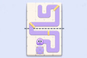 ゴールへ導く一筆書き風パズル【ジェリーパス (Jelly Path)】のゲーム画像