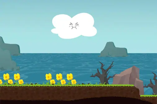 雨で自然を再生する暇つぶしゲーム【ウエッターワールド（A Wetter World）】のゲーム画像