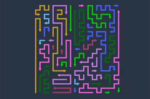矢印を抜くアローパズル【アロー・エスケープ・パズル (Arrow Escape Puzzle)】のゲーム画像