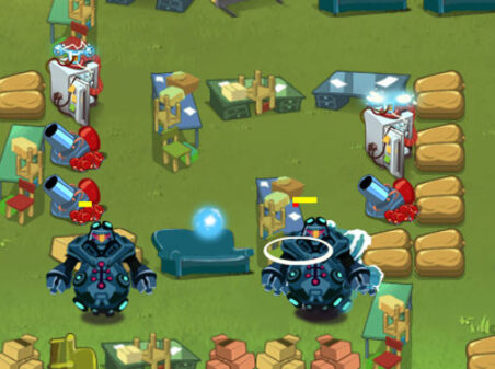 Backyard Defense Phineas and Ferbのゲームプレイ画像