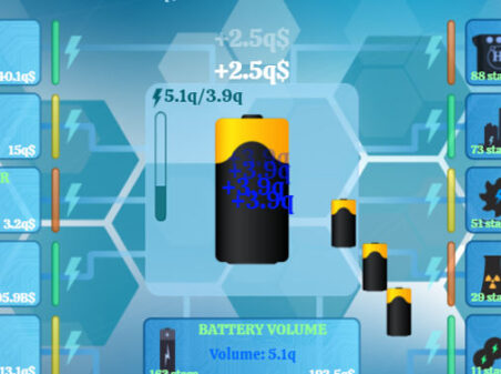 Battery Clickerのゲームプレイ画像