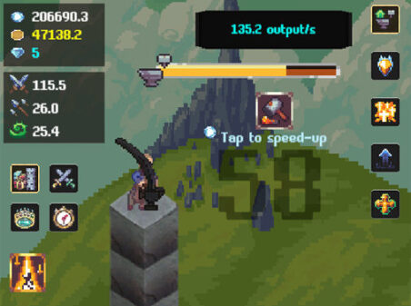 Blacksmith and Weapon Throwerのゲームプレイ画像