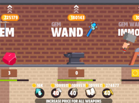 BLACKSMITH CLICKERのゲームプレイ画像