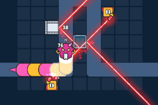 レーザー＆ブロックのゲームプレイ画像