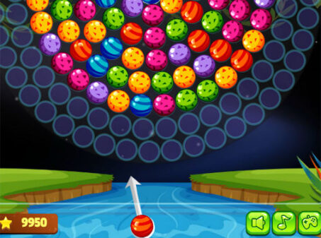 BUBBLE SHOOTER WHEELのゲームプレイ画像