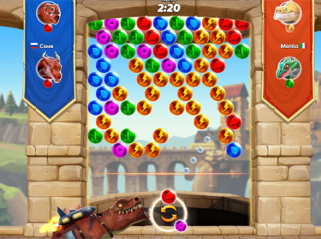 BUBBLES & HUNGRY DRAGONのゲームプレイ画像