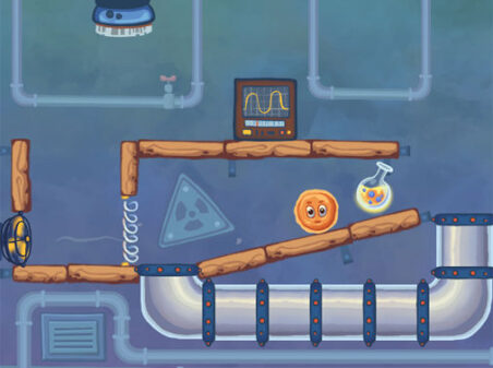 泡を吸引する物理パズルゲーム【Bubbly Lab】のゲーム画像