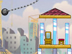 鉄球クレーンで建物を破壊するパズルゲーム Building Demolisher 2