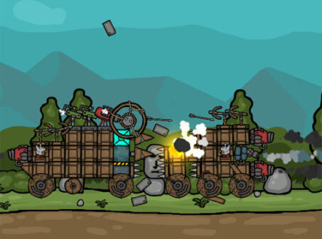 武装車両を組み立てる対戦ネットゲーム【Buildz io】のゲーム画像