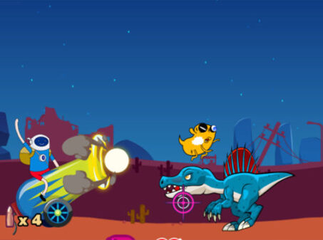 人間大砲でぶっ飛ばしゲーム【BULLET JAKKE ADVENTURE】のゲーム画像