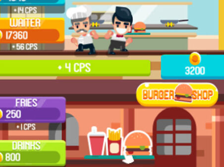 Burger Clickerのゲームプレイ画像