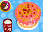 ケーキをデコレーションするマウス練習ゲーム：Cake Master