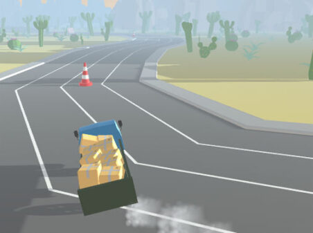貨物を運ぶトラックゲーム【Cargo Truck Racer】のゲーム画像
