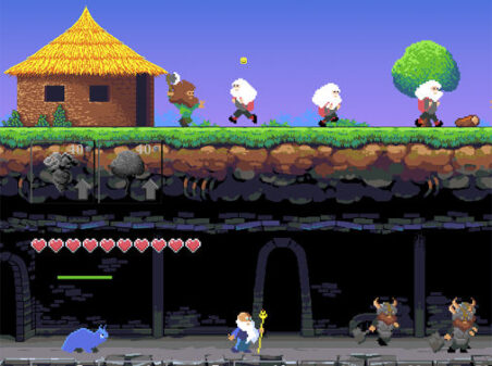 Castle Woodwarf 2のゲームプレイ画像