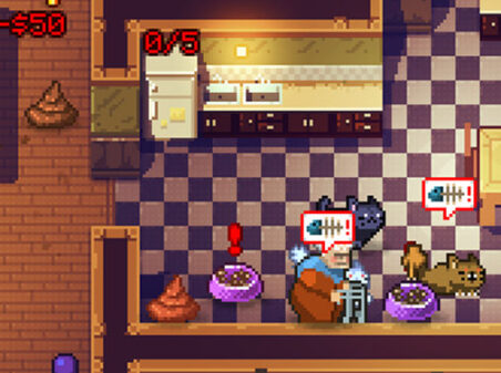 Cats are Assholesのゲームプレイ画像