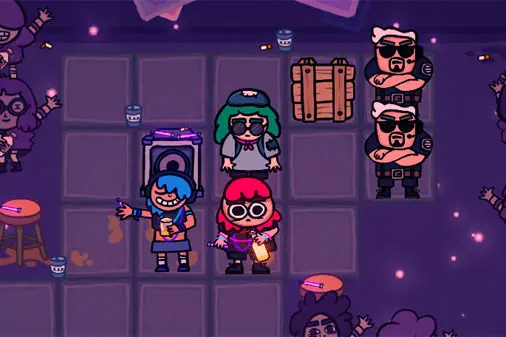 ナイトクラブで落書きする倉庫番風パズル【クラブ・ソーコ (Club Soko)】のゲーム画像