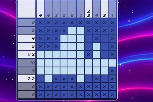 初心者向けお絵かきロジック【カラーノノグラム2】のゲーム画像