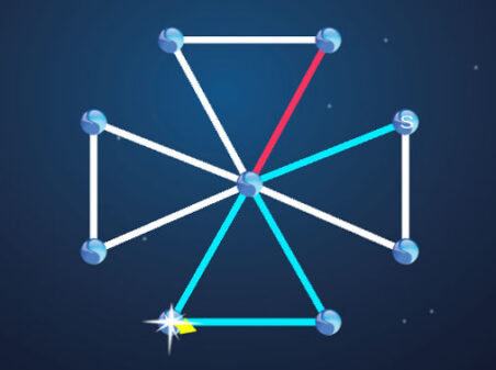 点と点をつなげる一筆書きゲーム Connecting Dotsのゲーム画像