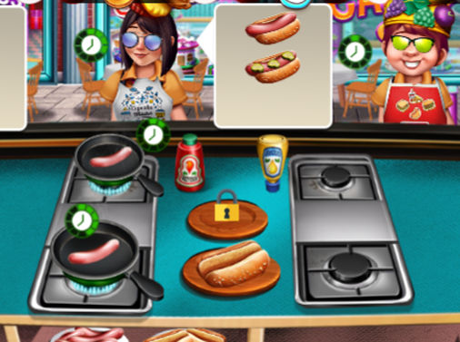お客さんにホットドッグを作る食べ物ゲーム Cooking Fast 無料ゲームnet