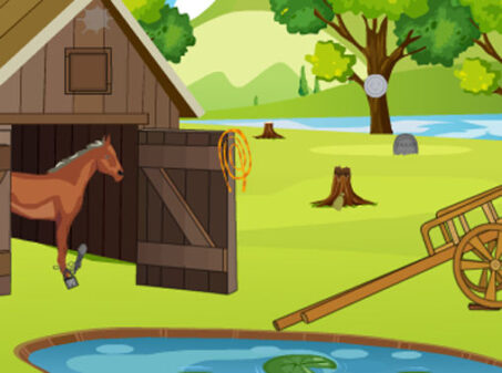 馬を開放する脱出ゲーム【攻略動画あり】COWBOY HORSE RESCUEのゲーム画像