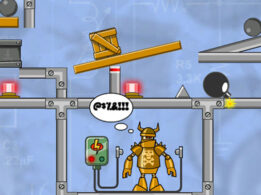 ピタゴラ装置でロボット破壊ゲーム【クラッシュ ザ ロボット】  