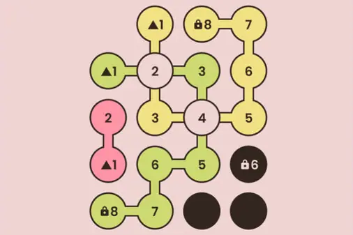 ルールが進化した一筆書きパズル【クロッシングチェーン】のゲーム画像