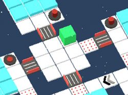 床パネルを回収するパズルゲーム Cube Flip