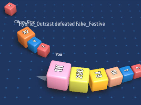 Cubes 2048.ioのゲームプレイ画像