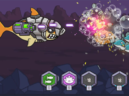 サイバーシャークのゲームプレイ画像