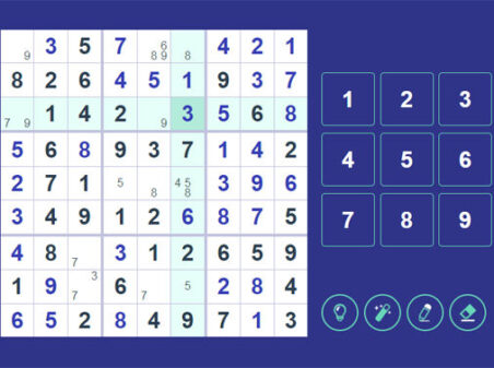 毎日数独パズルのゲームプレイ画像