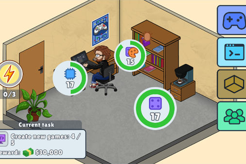 開発シミュレーターのゲームプレイ画像