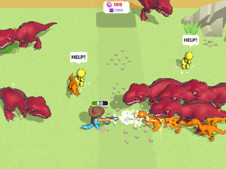 Dino Defenseのゲームプレイ画像