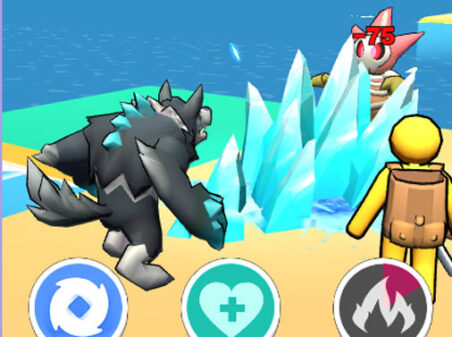 DINO GRASS ISLANDのゲームプレイ画像