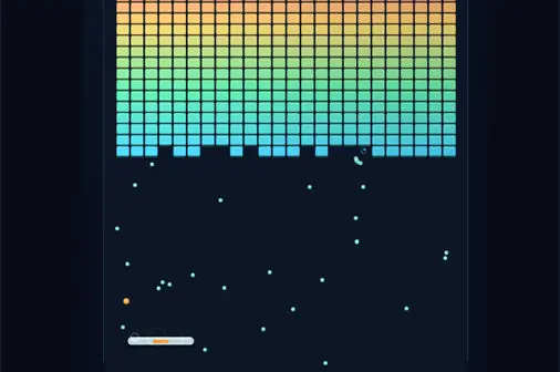 ドパガキでも楽しめるブロック崩し【ドーパ・ブレイクアウト (DOPA BREAKOUT)】のゲーム画像