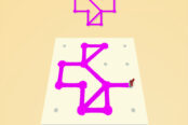 図形をコピーする線引きパズル【ドロウ＆ペイント】のゲーム画像