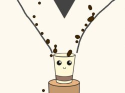 コーヒーを注ぐパズルゲーム【DRAW THE COFFEE】