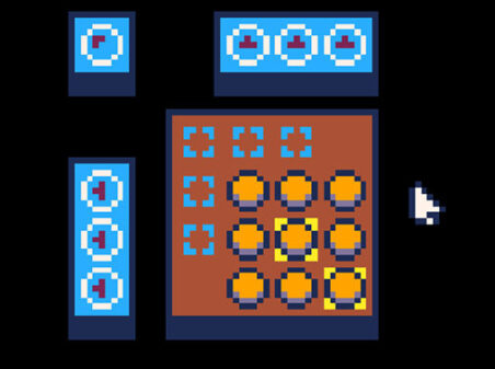 矢印で誘導する倉庫番ゲーム【Droplet Sokoban】のゲーム画像