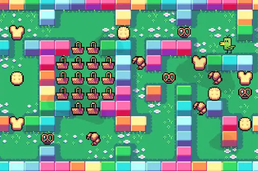 アヒルの倉庫番パズル【ダッキー・ソウコバンDX】のゲーム画像