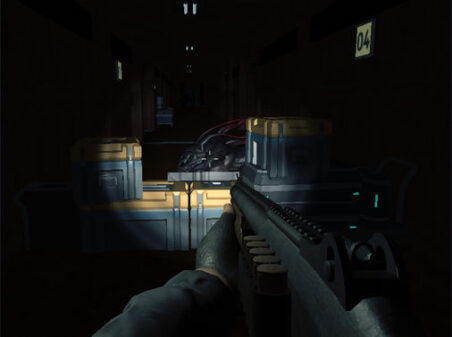 Evil Space Base : FPSのゲームプレイ画像