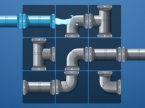 水道管のパイプを繋ぐシンプルなパズルゲーム FGP PLUMBER GAME