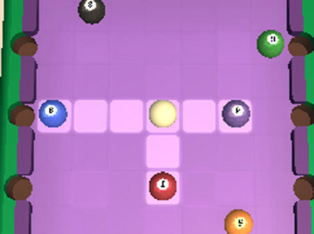 Flick Pool Starのゲームプレイ画像