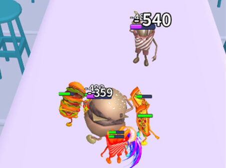 FOOD MERGE CHESSのゲームプレイ画像