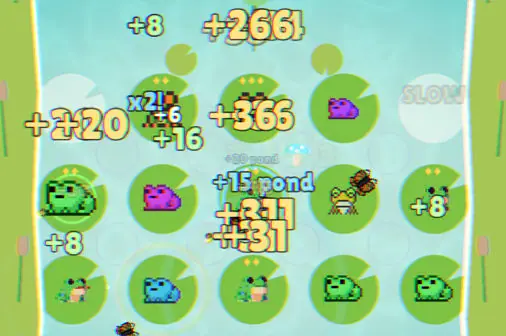 カエルを育成するインクレメンタルゲーム【フロギンコ (FROGINKO)】のゲーム画像