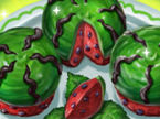 スイカみたいなカップケーキの調理ゲーム：Funny Cupcakes