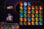 育成要素付きの和風3マッチパズル【五行陣】のゲーム画像
