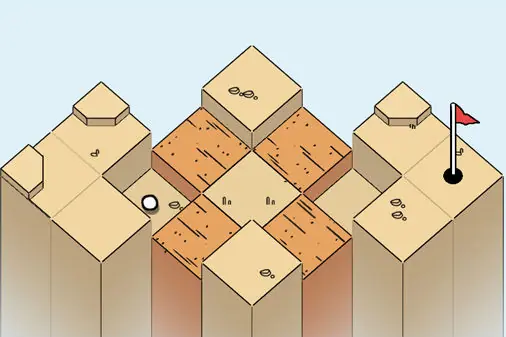 ゴルフボールの誘導パズル【ゴルフパズル】のゲーム画像